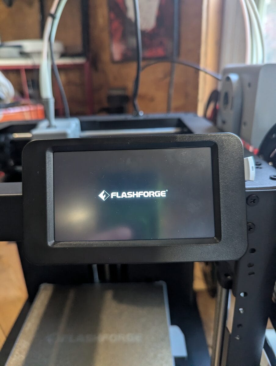 Flashforge AD5X boot screen